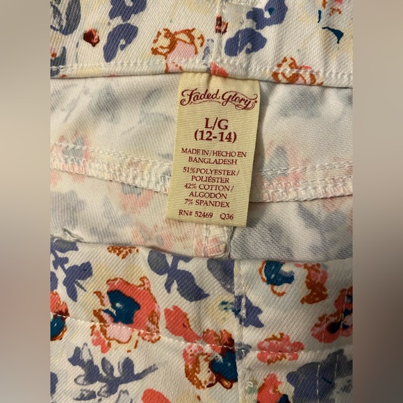 Faded Glory floral jeggings - Picture 4 of 4